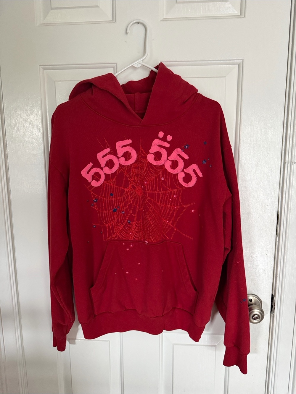 Sp5der Number 555 Graphic Hoodie
